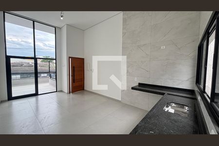 Sala/Cozinha de casa à venda com 3 quartos, 125m² em Vila Camilópolis, Santo André