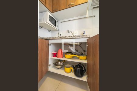 Sala/Cozinha de apartamento para alugar com 1 quarto, 48m² em Jardim Paulista, São Paulo