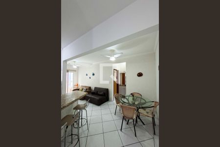 Sala de apartamento para alugar com 1 quarto, 90m² em Guilhermina, Praia Grande