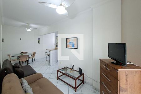 Sala de apartamento para alugar com 1 quarto, 90m² em Guilhermina, Praia Grande