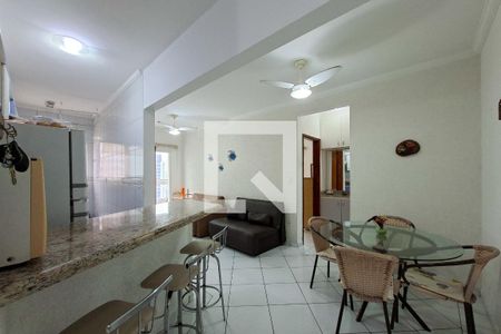 Sala de apartamento para alugar com 1 quarto, 90m² em Guilhermina, Praia Grande