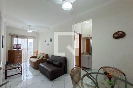 Sala de apartamento para alugar com 1 quarto, 90m² em Guilhermina, Praia Grande