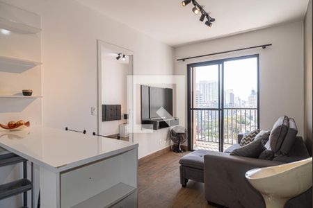 Sala de apartamento para alugar com 1 quarto, 35m² em Bela Vista, São Paulo