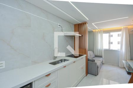 Sala/Cozinha de apartamento à venda com 2 quartos, 34m² em Socorro, São Paulo