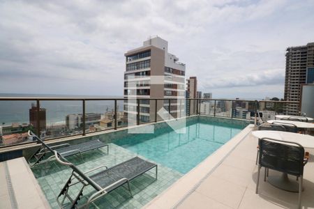 Área comum - Piscina de kitnet/studio para alugar com 1 quarto, 21m² em Barra, Salvador