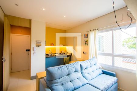 Sala de apartamento para alugar com 3 quartos, 125m² em Vila Alzira, Santo André