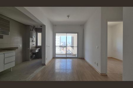 Sala/Cozinha de apartamento à venda com 2 quartos, 57m² em Vila Homero Thon, Santo André