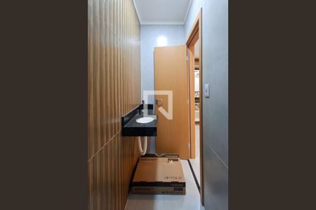 Lavabo de casa de condomínio para alugar com 2 quartos, 60m² em Nova Mirim, Praia Grande