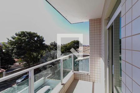 Varanda do quarto 1 de apartamento à venda com 3 quartos, 130m² em Santa Monica, Belo Horizonte