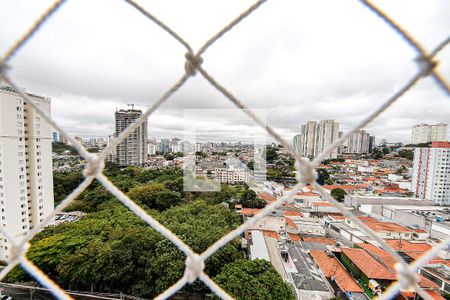 Vista Varanda Sala e Cozinha de apartamento para alugar com 1 quarto, 31m² em Vila Santa Clara, São Paulo