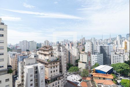 Vista da Sala/Quarto de kitnet/studio para alugar com 1 quarto, 24m² em Consolação, São Paulo