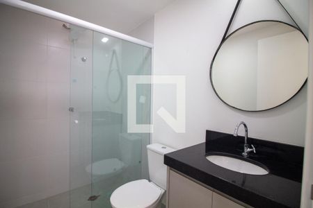 Banheiro Social de kitnet/studio para alugar com 1 quarto, 26m² em Santo Amaro, São Paulo