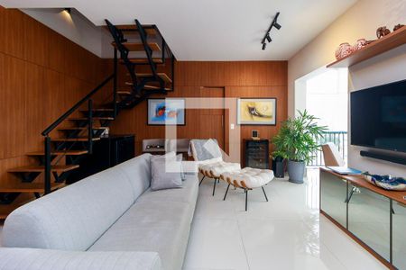 Sala de apartamento à venda com 2 quartos, 105m² em Cidade Monções, São Paulo