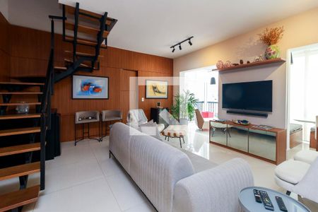 Sala de apartamento à venda com 2 quartos, 105m² em Cidade Monções, São Paulo