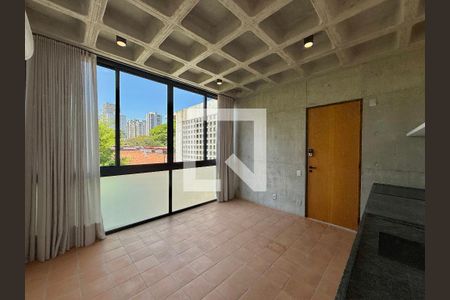 Sala de apartamento para alugar com 1 quarto, 35m² em Brooklin, São Paulo