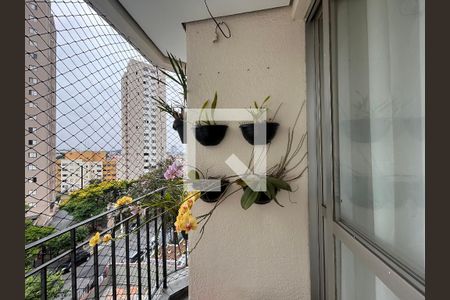 Varanda da Sala de apartamento à venda com 2 quartos, 62m² em Vila Mangalot, São Paulo