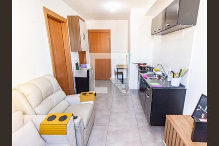 Sala/Cozinha de apartamento para alugar com 1 quarto, 24m² em Belenzinho, São Paulo
