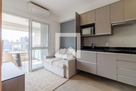 Sala/Cozinha de apartamento para alugar com 1 quarto, 35m² em Pinheiros, São Paulo