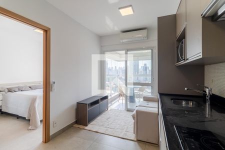 Sala/Cozinha de apartamento para alugar com 1 quarto, 35m² em Pinheiros, São Paulo