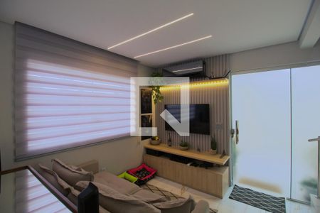 Sala de casa de condomínio para alugar com 2 quartos, 100m² em Santa Monica, Belo Horizonte