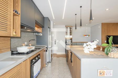 Cozinha de apartamento à venda com 2 quartos, 66m² em Indianópolis, São Paulo
