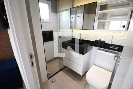 Banheiro Suíte de apartamento para alugar com 1 quarto, 50m² em Cambuí, Campinas