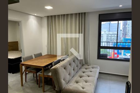 Sala de apartamento para alugar com 1 quarto, 31m² em Santo Amaro, São Paulo