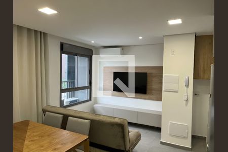 Sala de apartamento para alugar com 1 quarto, 31m² em Santo Amaro, São Paulo