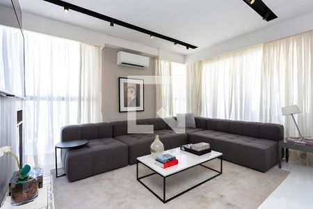 Sala de apartamento para alugar com 1 quarto, 94m² em Vila Nova Conceição, São Paulo