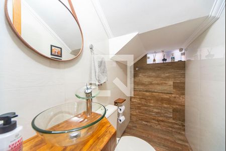 Lavabo de casa de condomínio à venda com 3 quartos, 132m² em Vila América, Santo André