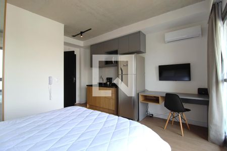 Sala/Quarto de kitnet/studio para alugar com 1 quarto, 24m² em Indianópolis, São Paulo