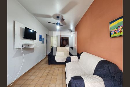 Sala de apartamento para alugar com 1 quarto, 78m² em Embaré, Santos