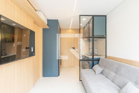 Sala de apartamento para alugar com 1 quarto, 27m² em Vila Olímpia, São Paulo