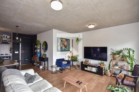 Sala de apartamento à venda com 1 quarto, 68m² em Panamby, São Paulo