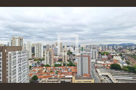 Vista Varanda da Sala/Cozinha de apartamento à venda com 1 quarto, 31m² em Água Branca, São Paulo