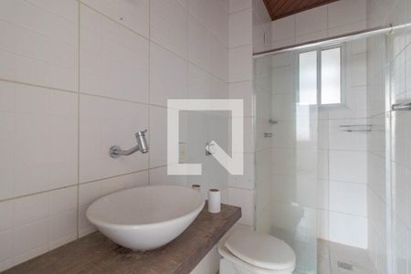 Banheiro da Suíte de apartamento à venda com 1 quarto, 84m² em Menino Deus, Porto Alegre