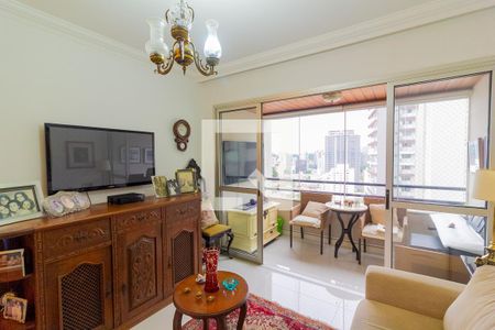 Sala de Estar de apartamento à venda com 2 quartos, 81m² em Jardim das Acacias, São Paulo