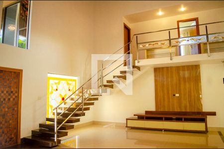 Sala de casa de condomínio para alugar com 6 quartos, 1200m² em Residencial Aldeia do Vale, Goiânia