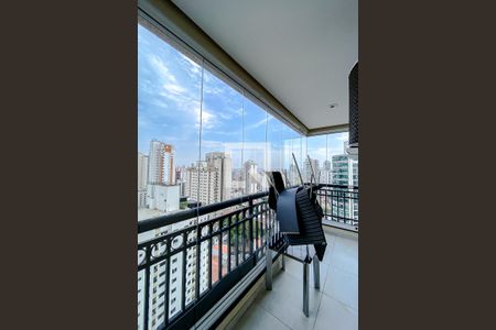 Varanda da Sala de kitnet/studio à venda com 1 quarto, 50m² em Vila Regente Feijó, São Paulo