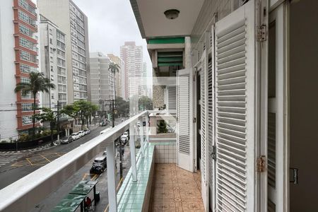 Varanda da Sala de apartamento para alugar com 2 quartos, 117m² em Boqueirão, Santos