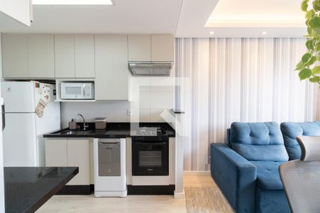 Sala - Cozinha de apartamento para alugar com 1 quarto, 29m² em Ferreira, São Paulo