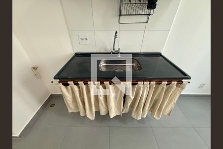 Sala/Cozinha de apartamento à venda com 1 quarto, 24m² em Santo Amaro, São Paulo