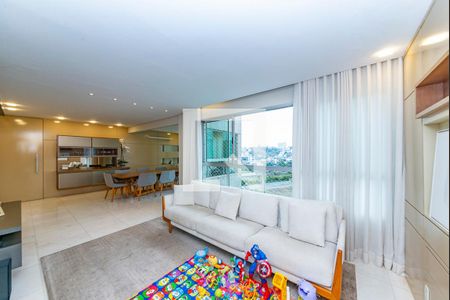 Sala de apartamento à venda com 4 quartos, 152m² em Buritis, Belo Horizonte