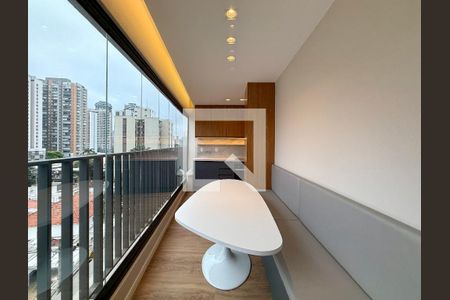 Sacada de apartamento para alugar com 1 quarto, 52m² em Jardim das Acacias, São Paulo