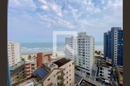 Vista da Varanda da Sala/cozinha de apartamento para alugar com 1 quarto, 54m² em Vila Caiçara, Praia Grande