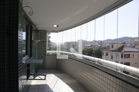Varanda da Sala de apartamento para alugar com 3 quartos, 94m² em Tijuca, Rio de Janeiro