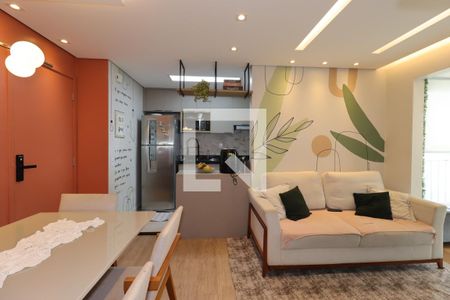 Sala de apartamento à venda com 2 quartos, 53m² em Vila Curuçá, Santo André