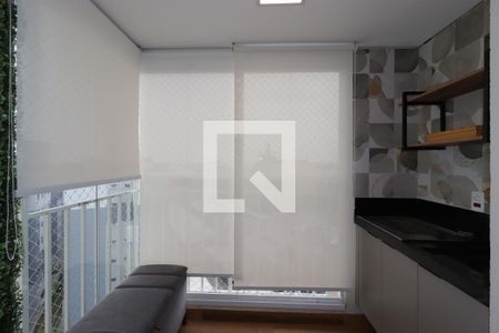 Varanda Gourmet de apartamento à venda com 2 quartos, 53m² em Vila Curuçá, Santo André