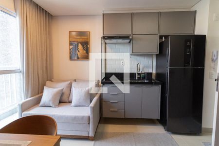 Sala - Cozinha de apartamento para alugar com 1 quarto, 25m² em Vila Butantã, São Paulo
