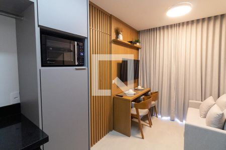 Sala - Cozinha de apartamento para alugar com 1 quarto, 25m² em Vila Butantã, São Paulo